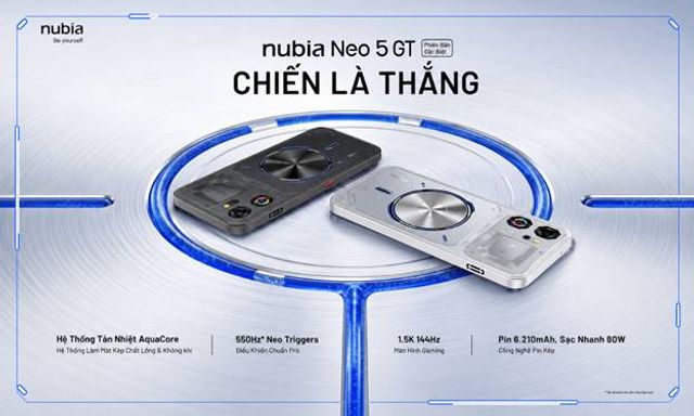 Ra mắt Nubia Neo 5 GT Special Edition: Mát máy, mượt trận