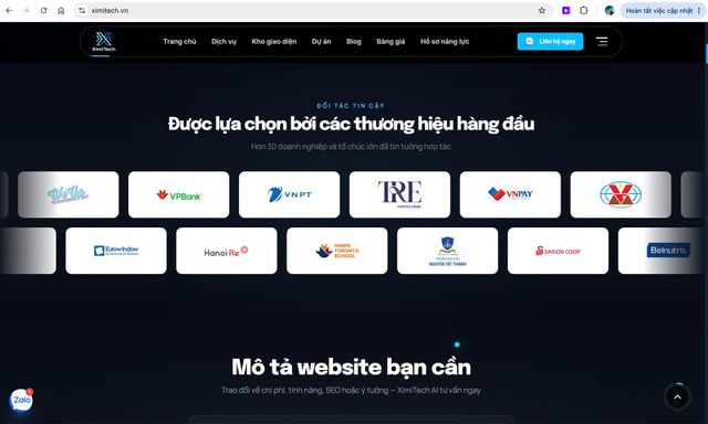Website thiết kế từ 1,8 triệu đồng nhưng trưng bày logo hàng loạt doanh nghiệp lớn, cộng đồng mạng đặt câu hỏi về mối quan hệ hợp tác