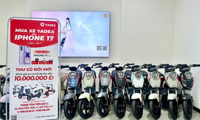 Mua xe máy điện YADEA mùa tựu trường, cơ hội nhận iPhone 17 cùng 20.000 phần quà