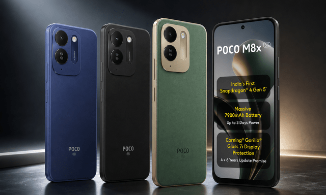 Ra mắt Poco M8x 5G giá rẻ: Chip Snapdragon 4 Gen 5, pin 7.900mAh, sạc ngược 22,5W