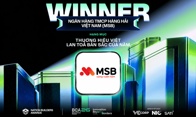 Từ di sản đến những trải nghiệm tài chính hiện đại: Vì sao MSB được vinh danh tại Better Choice Awards 2026?