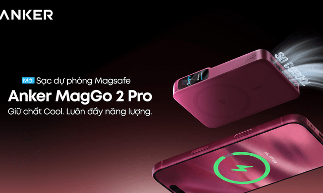 Anker MagGo Power Bank 2 Pro ra mắt tại Việt Nam, sạc không dây 25W và khả năng luôn giữ nhiệt ở 36 độ C