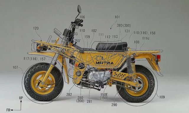 Rò rỉ bằng sáng chế Honda Motra: Huyền thoại xe hai bánh tái xuất với bản xăng và điện