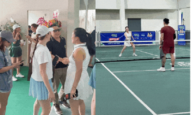 Dàn sao Vbiz đổ bộ sân pickleball: Hương Giang được bạn trai chăm sóc tỉ mỉ, chồng Bảo Thy lộ diện gây chú ý