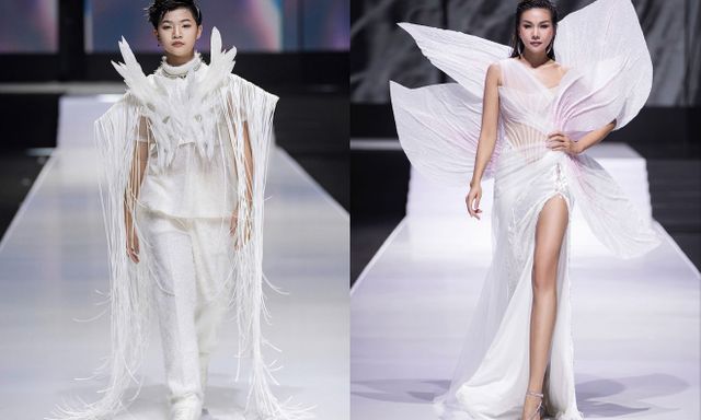 Mẫu nhí Phong Thiên catwalk tự tin cùng Thanh Hằng, Bùi Quỳnh Hoa