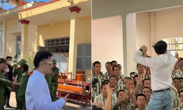 Nam ca sĩ - em trai Hoài Linh hát ở trại giam Xuyên Mộc
