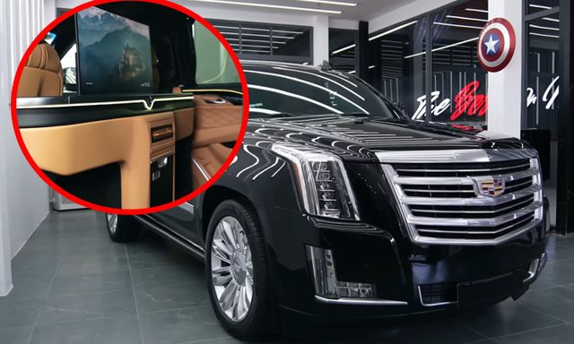 Tay chơi Thủ đô mang Cadillac Escalade 10 năm tuổi vào tận TP. HCM để tân trang: Nội thất thay bằng ghế Maybach, có thêm dàn karaoke ‘đỉnh nóc, kịch trần’