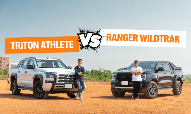 So găng thực tế Mitsubishi Triton Athlete vs Ford Ranger Wildtrak: Cạnh tranh gắt gao từ vận hành tới công nghệ