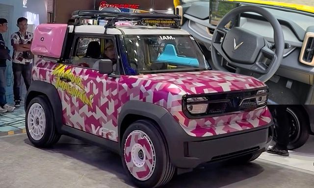 Lô VinFast VF 3 tay lái nghịch lộ diện, chuẩn bị ra mắt: Nhiều màu, đã ra biển, có cả bản độ hầm hố như Defender