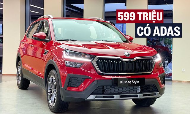 Skoda Kushaq ra mắt Việt Nam: Giá từ 599 triệu đồng, 2 bản, trang bị nội thất xịn, bản 'base' có ADAS cạnh tranh Yaris Cross, Xforce