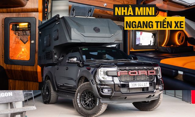 Thợ Việt làm nhà mini cho bán tải: Giá tới hơn 650 triệu đồng, có bếp, nhà vệ sinh, quầy rượu sang xịn, chủ xe tự tháo lắp được