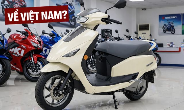 Suzuki e-Access - Xe máy điện giá quy đổi 55 triệu đồng, chạy 95 km/sạc liệu có về Việt Nam?