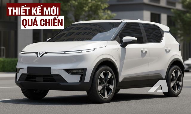 Lộ xe mới dễ là VinFast VF 5 2026 tại Việt Nam: Thiết kế sắc sảo hơn, cụm đèn mảnh giống LED, mâm mới phay bắt mắt