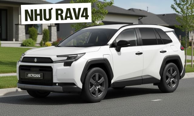 Suzuki Across 2026 ra mắt: Thiết kế y hệt RAV4, máy hybrid cắm sạc 300 mã lực, cạnh tranh CR-V