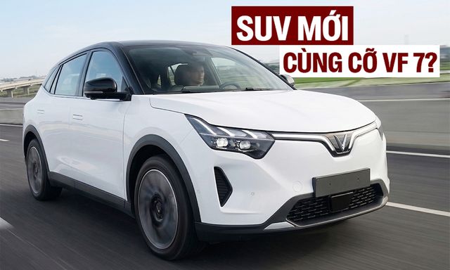 SUV VinFast mới lần đầu lộ diện trên đường: Dễ cùng cỡ VF 7, cụm đèn trước sau đều lớn, tay nắm cửa ẩn như BMW, có ADAS