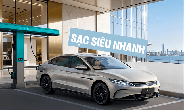 Sedan điện BYD có công nghệ sạc siêu nhanh được đăng ký tại Việt Nam, dễ ra mắt vào cuối năm nay cùng hệ thống trạm sạc