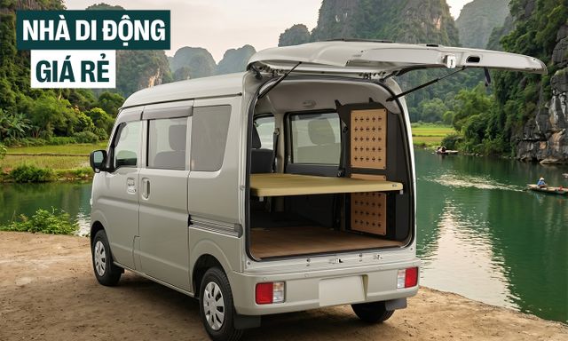 Nissan làm sẵn xe van cho người thích cắm trại: Giá quy đổi từ 241 triệu đồng, thùng sau tùy biến linh hoạt, có cả đệm ngủ tháo rời