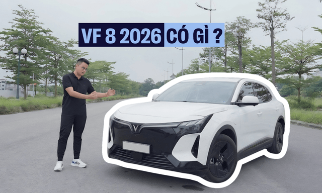 Tất tần tật về VinFast VF 8 2026 sắp ra mắt: Có treo thích ứng, pin ngang VF6 nhưng đi tận 500 km?