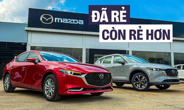 Loạt xe Mazda bản 'base' mới tiếp tục giảm giá thêm: Mazda3 từ 559 triệu đồng, CX-5, CX-8 rẻ nhất phân khúc Nhật, Hàn