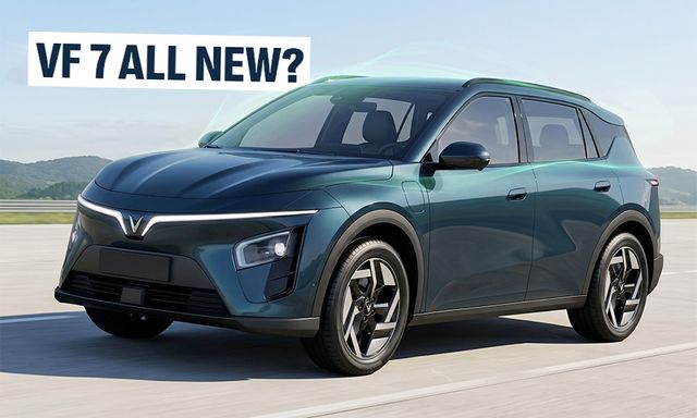 Lộ hình ảnh SUV VinFast mới lạ: Mặt trước như VF 7 nhưng dáng khác, ca-pô gân guốc hơn, tay nắm cửa mới, mâm như MPV 7