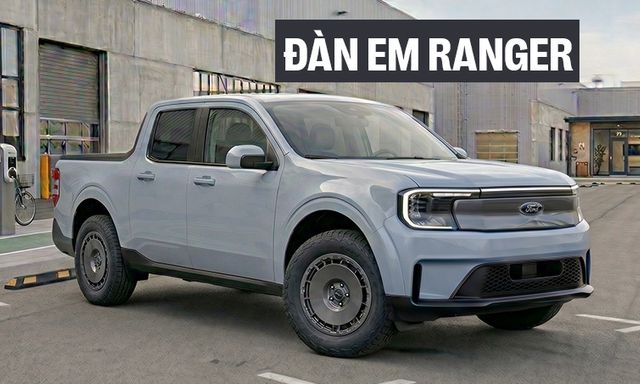 Bán tải Ford ‘giá rẻ’ lần đầu lộ diện trên đường: Nhỏ hơn Ranger, thiết kế khí động học, tối ưu tầm vận hành cho động cơ điện