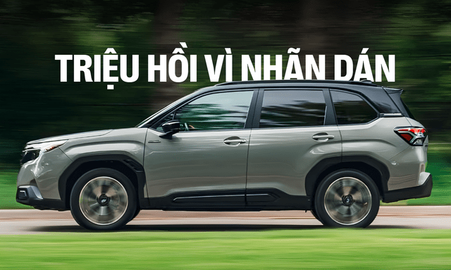 Hơn nửa triệu xe Subaru buộc triệu hồi vì một miếng nhãn dán