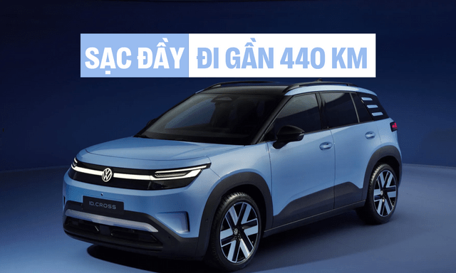 Volkswagen ID. Cross ra mắt: SUV thuần điện cỡ B mạnh 208 mã lực, sạc đầy đi 436 km, giá quy đổi gần 840 triệu