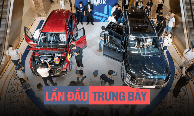 Bộ đôi Hyundai Tucson Hybrid và Palisade Hybrid lần đầu chào khách Việt: Người dân vây kín ngắm xe, giá không dưới 1 tỷ, ra mắt vào tháng 9 này