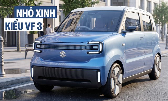 Xe Suzuki cỡ mini lộ diện trên đường: Chiều dài nhỉnh hơn VF 3, thiết kế vuông vức, 4 cửa, động cơ điện hơn 270km/sạc