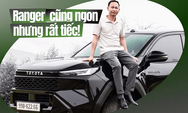 Dùng 4 đời bán tải, bán Ford Ranger mua Toyota Hilux, chủ xe đánh giá: ‘Bền hơn, lâu dài nuôi rẻ hơn, vận hành có điểm phải đánh đổi’
