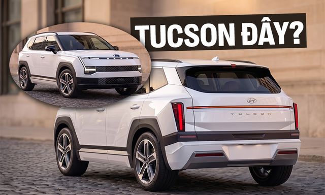 Hyundai Tucson 2027 trông sẽ như thế này khi nhìn từ phía sau: Đèn hậu mảnh, tách 3 khối, khác hoàn toàn đời hiện tại