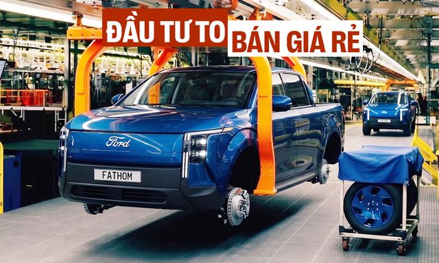 Xem dây chuyền 54.000 tỷ đồng lắp Ford Fathom - bán tải điện ‘giá rẻ’ nhỏ hơn Ranger: Tách xe thành 3 phần, nhôm đúc nguyên khối