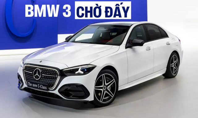 Mercedes-Benz C-Class nâng cấp lớn với mặt ca lăng phát sáng khủng, đèn xịn hơn, tích hợp ChatGPT, có tính năng lấy từ S-Class, 'phả hơi nóng' lên 3 Series