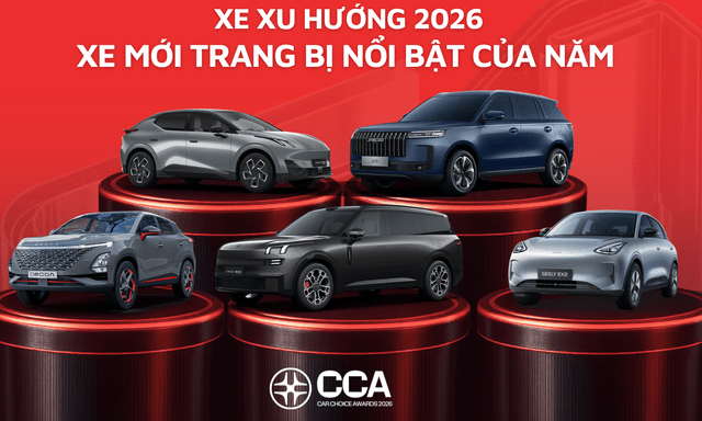 5 mẫu xe này tại Car Choice Awards 2026 phù hợp với người tài chính vừa phải nhưng vẫn muốn sở hữu ô tô ngập tràn công nghệ