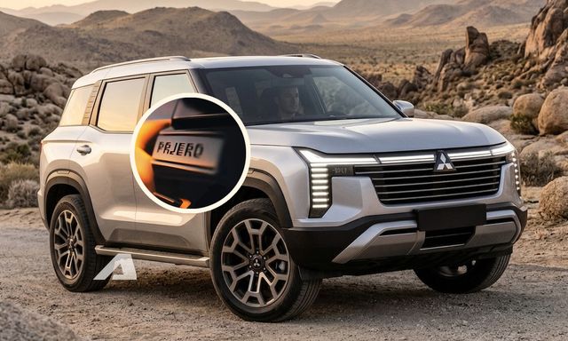 Mitsubishi Pajero đời mới nhá hàng nhiều hình ảnh ‘hot’ trước giờ G: Tên xe dập chìm trên khe gió hông, dải LED nhiều tầng nổi khối