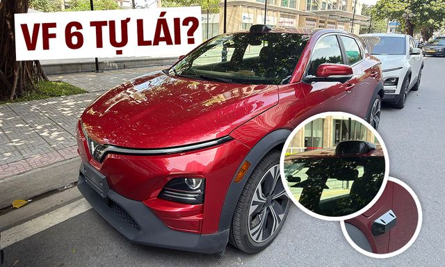 VinFast VF 6 lạ xuất hiện tại Việt Nam: Nóc gắn LiDAR, camera kép trên kính, sẽ nâng cấp công nghệ hỗ trợ tự lái?