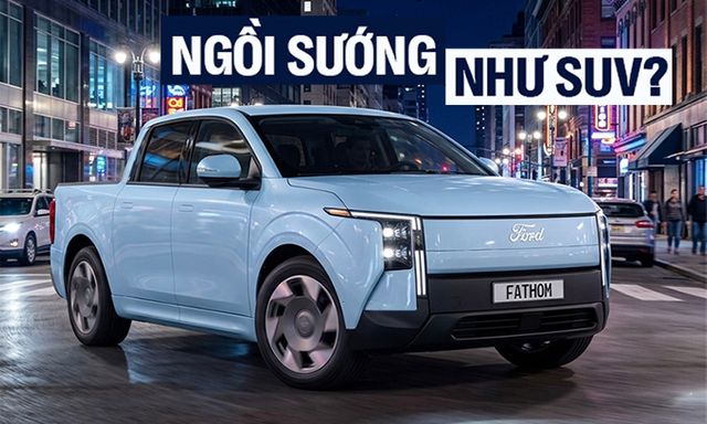 Ford đem loạt bán tải điện ‘giá rẻ’ mới chạy công khai trên đường: Gương nhỏ, cánh gió lớn, không gian ngồi rộng hơn cả Toyota RAV4