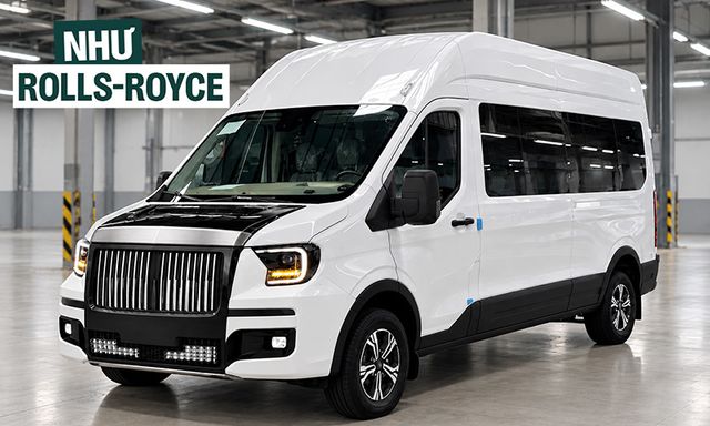 Lộ bản thiết kế 'lạ' cho Ford Transit tại Việt Nam: Mặt trước tạo hình kiểu Rolls-Royce, ghế thương gia sang xịn