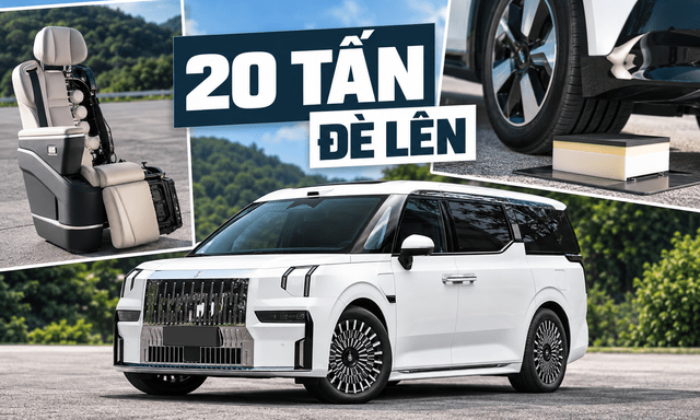 Zeekr 009 vừa về Việt Nam khoe đệm ghế siêu bền: Cho 9 xe con, cả xe tải 20 tấn cán qua mà vẫn không biến dạng