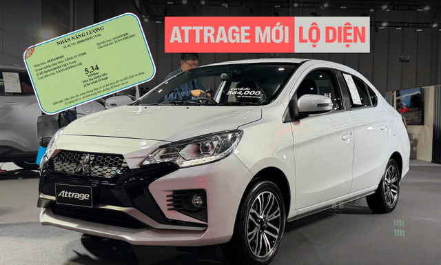 Mitsubishi Attrage mới lộ thông số tại Việt Nam: 2 phiên bản, 'uống' xăng nhỉnh hơn, dễ ra mắt năm nay