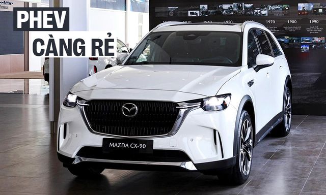 Mazda CX-90 giảm giá hơn 80 triệu tại đại lý: Bản PHEV còn 2,218 tỷ đồng, tăng sức cạnh tranh Palisade, Teramont