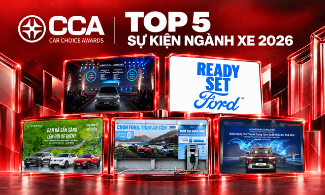 5 sự kiện ngành xe được bình chọn nhiều nhất CCA 2026: Từ màn ra mắt xe đến xuất khẩu ô tô Việt