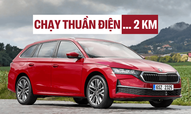 Skoda Octavia có bản hybrid 'full': Chạy thuần điện được ... 2 km, đi dưới 60 km/h vận hành như VF Wild
