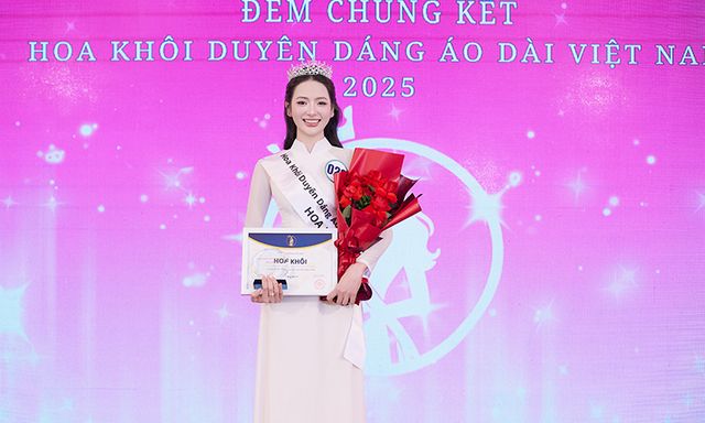Nguyễn Thị Hải Yến đăng quang Hoa khôi Duyên dáng Áo dài Việt Nam 2025
