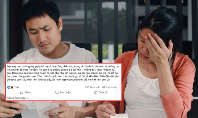 Một tình huống cha mẹ “giả nghèo” đang khiến phụ huynh chia phe tranh luận: Nên công khai hay cứ im lặng để con tự lập? 