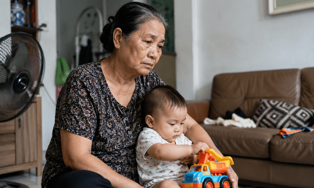Bà ngoại than vãn: 