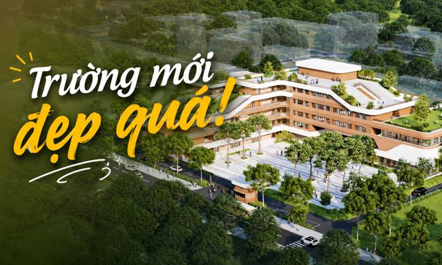 CHOÁNG NGỢP: Trường THCS công lập mới xây này quá đẹp và hoành tráng, thiết kế như một chiếc du thuyền hạng sang!