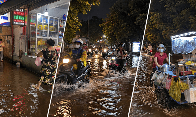 Triều cường 'nuốt' mặt tiền, tiểu thương chuyển lên app để 