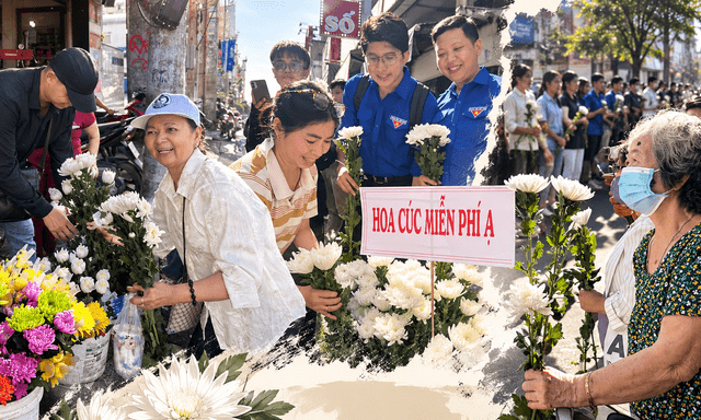 Người Sài Gòn nghĩa tình ngày tiễn đưa các anh hùng liệt sĩ: Tặng bông cúc trắng, nhường khoảng sân hai bên đường