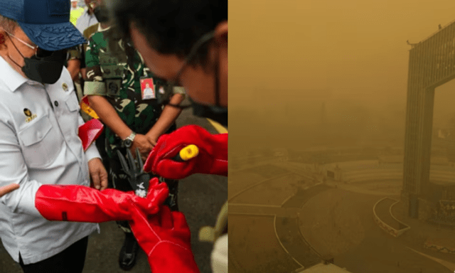 Indonesia rải 1,5 tấn đá khô từ máy bay để giảm khói mù do cháy rừng